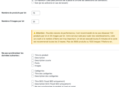 Photo du produit Configuration Woosteri Synchronisation